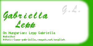 gabriella lepp business card